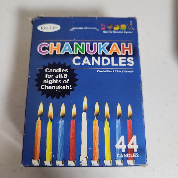 Rite Lite Chanukah Candles 2 Boxes of 44 Candles Multi Color of Candles Unused - Picture 6 of 6